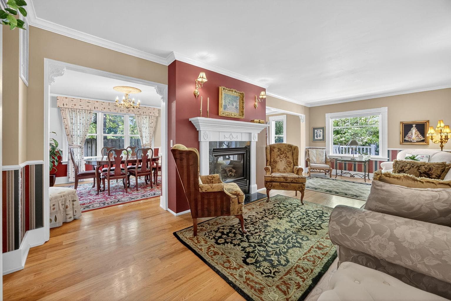 Living room toward dining room