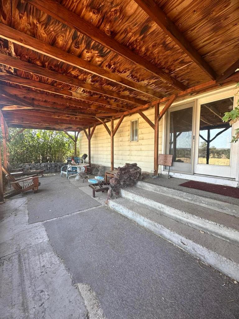 Back covered patio