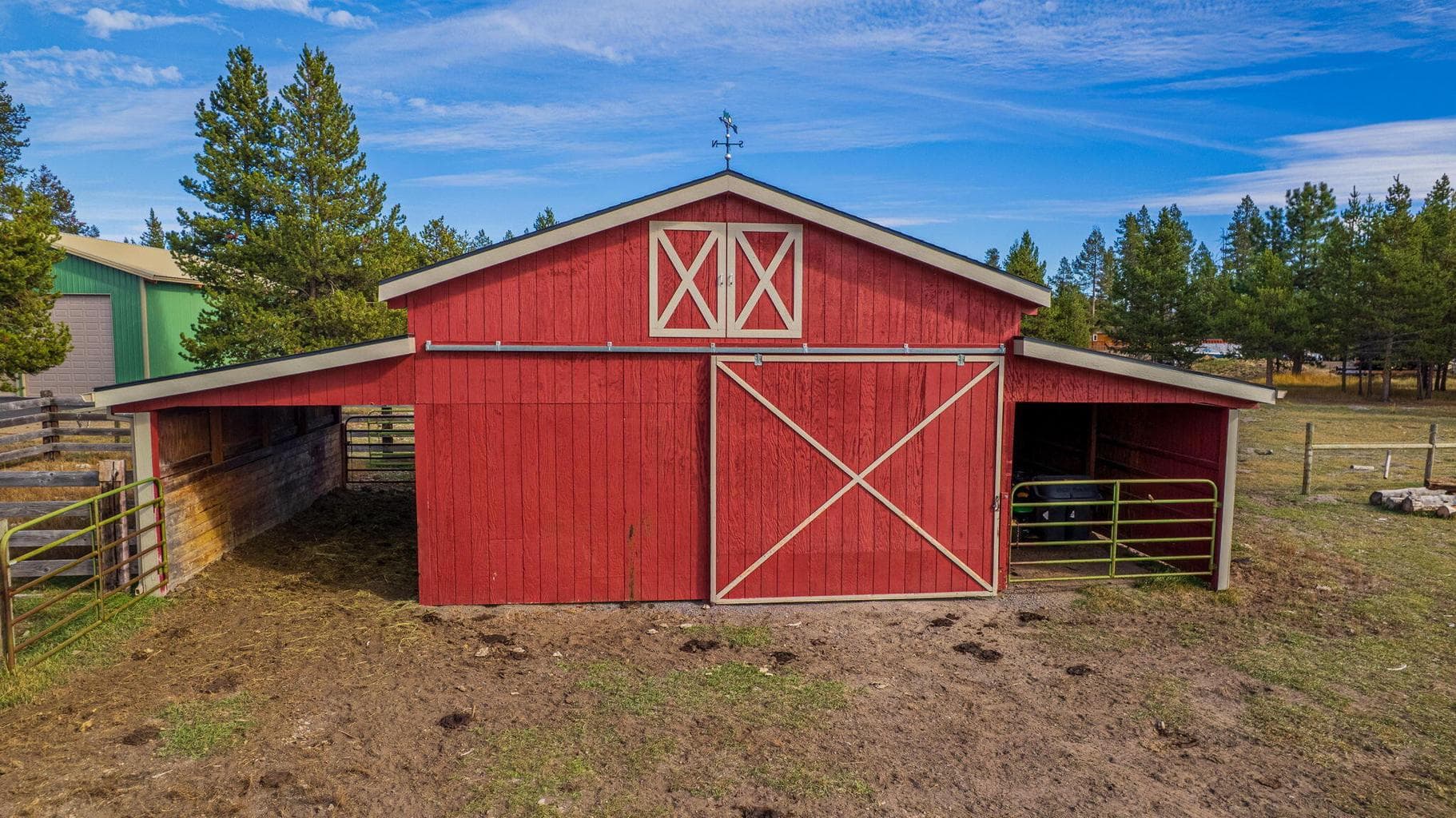 24x24 center with a 12 foot lean to on both sides