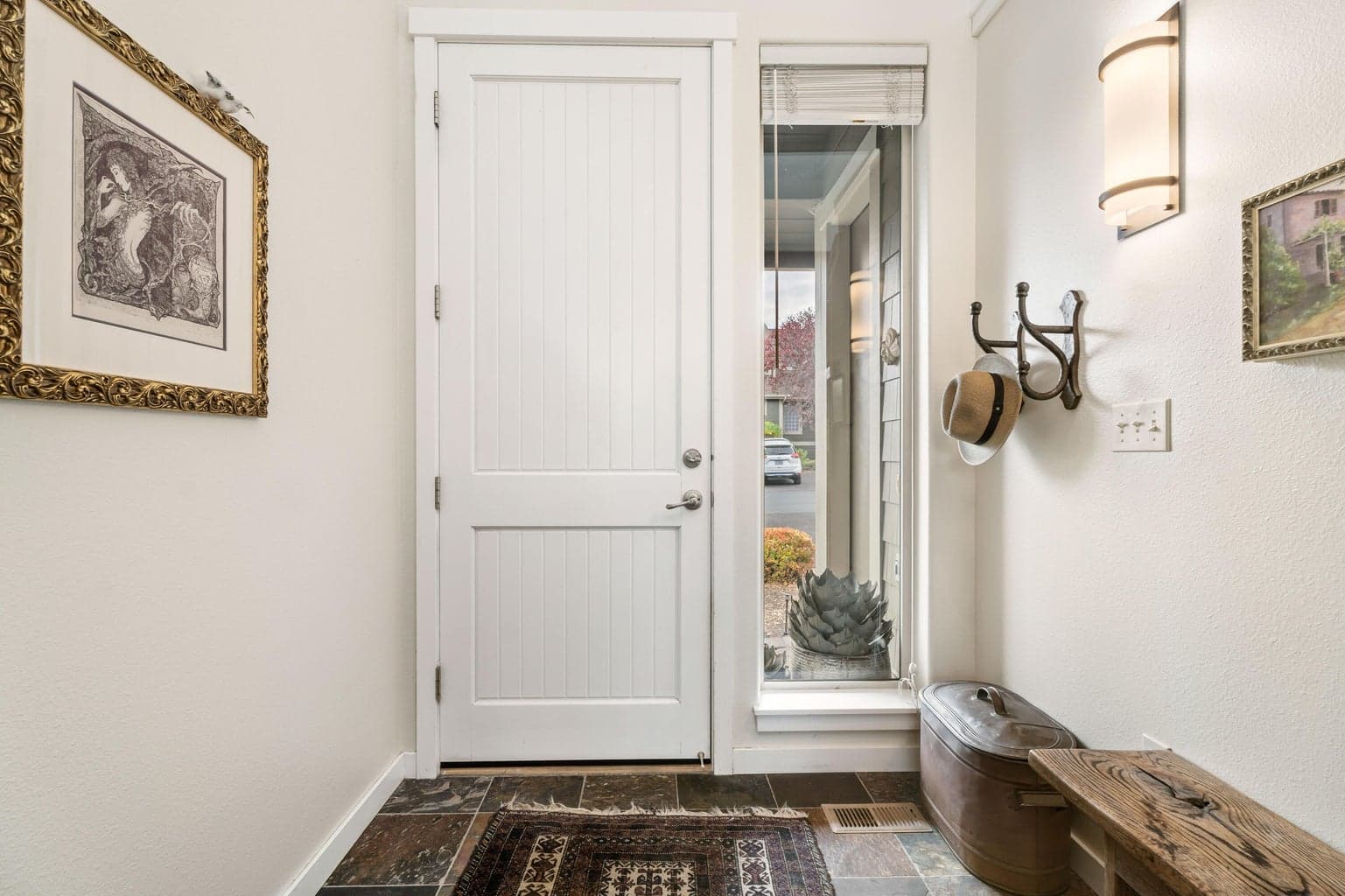 Spacious entry.
