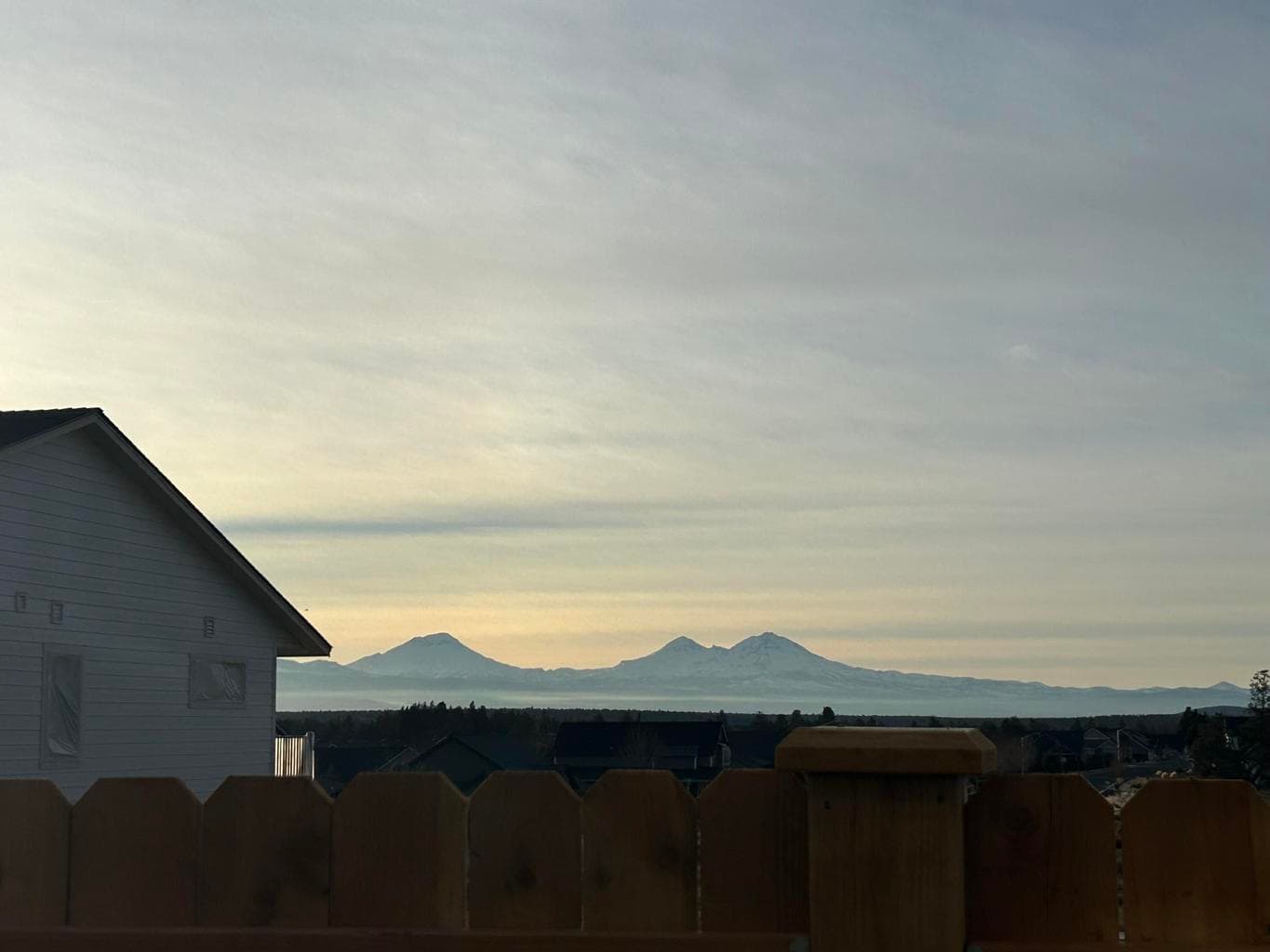 View from back covered patio