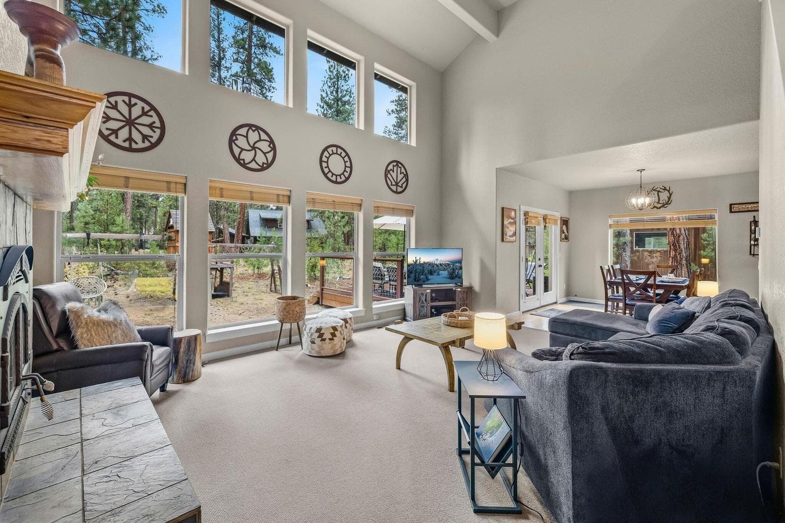 Natural light and vaulted ceiling