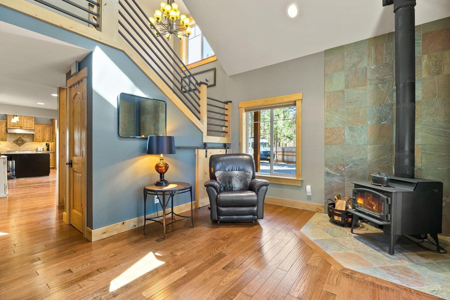 Second living area designed for entertaining and gathering