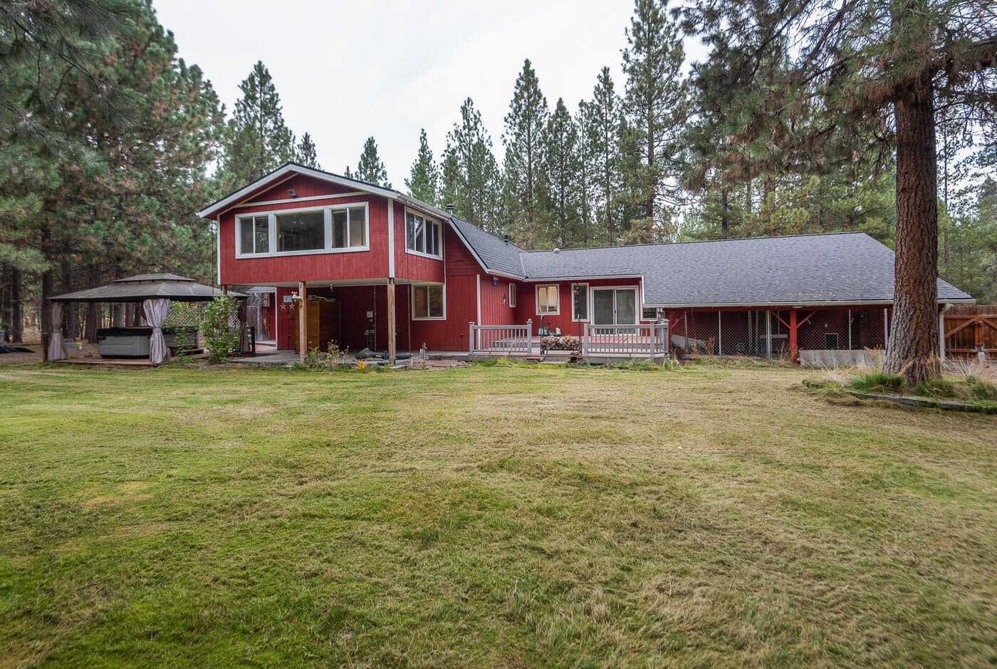 Rear of home