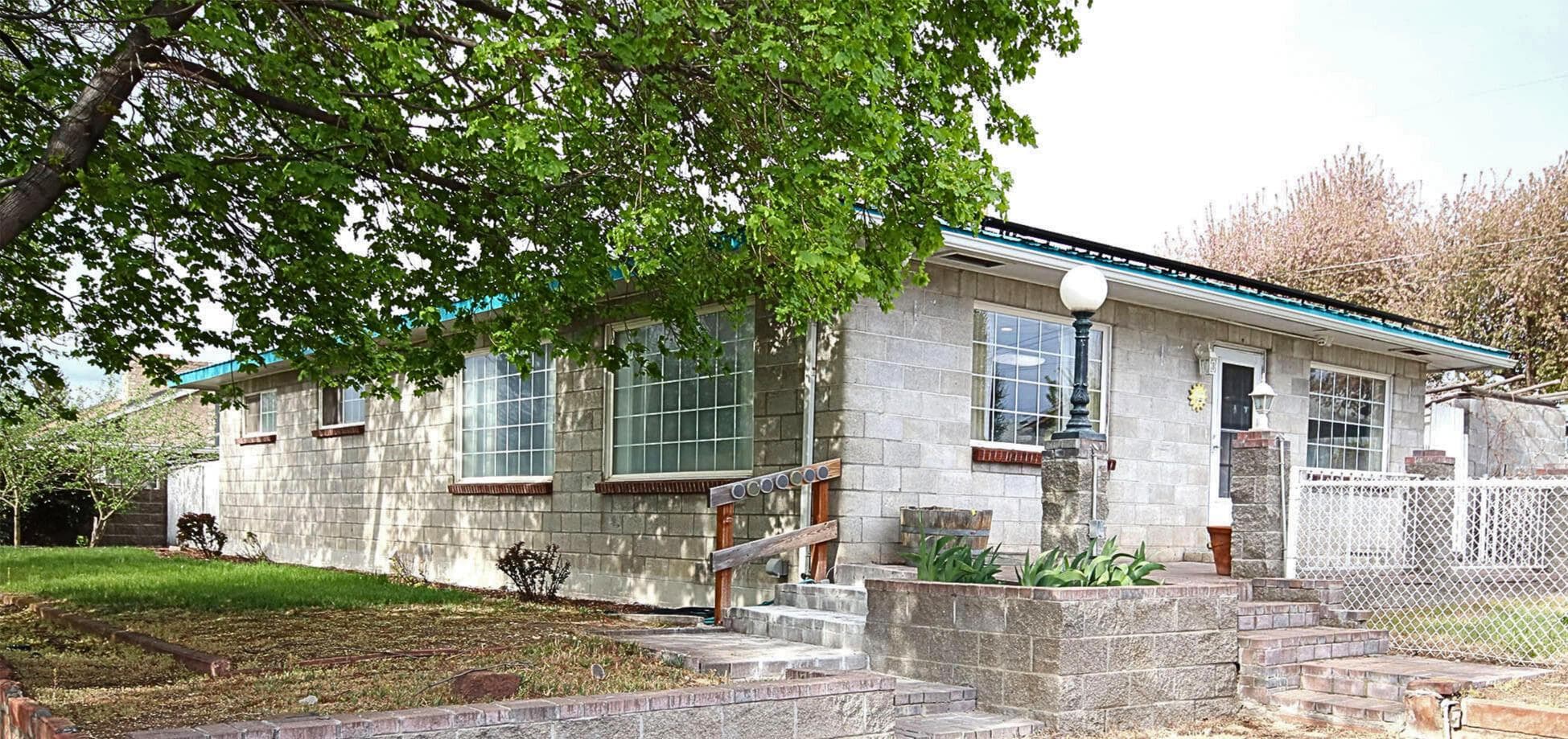 The two parking spaces in front of the house give easy access to the home's entrance