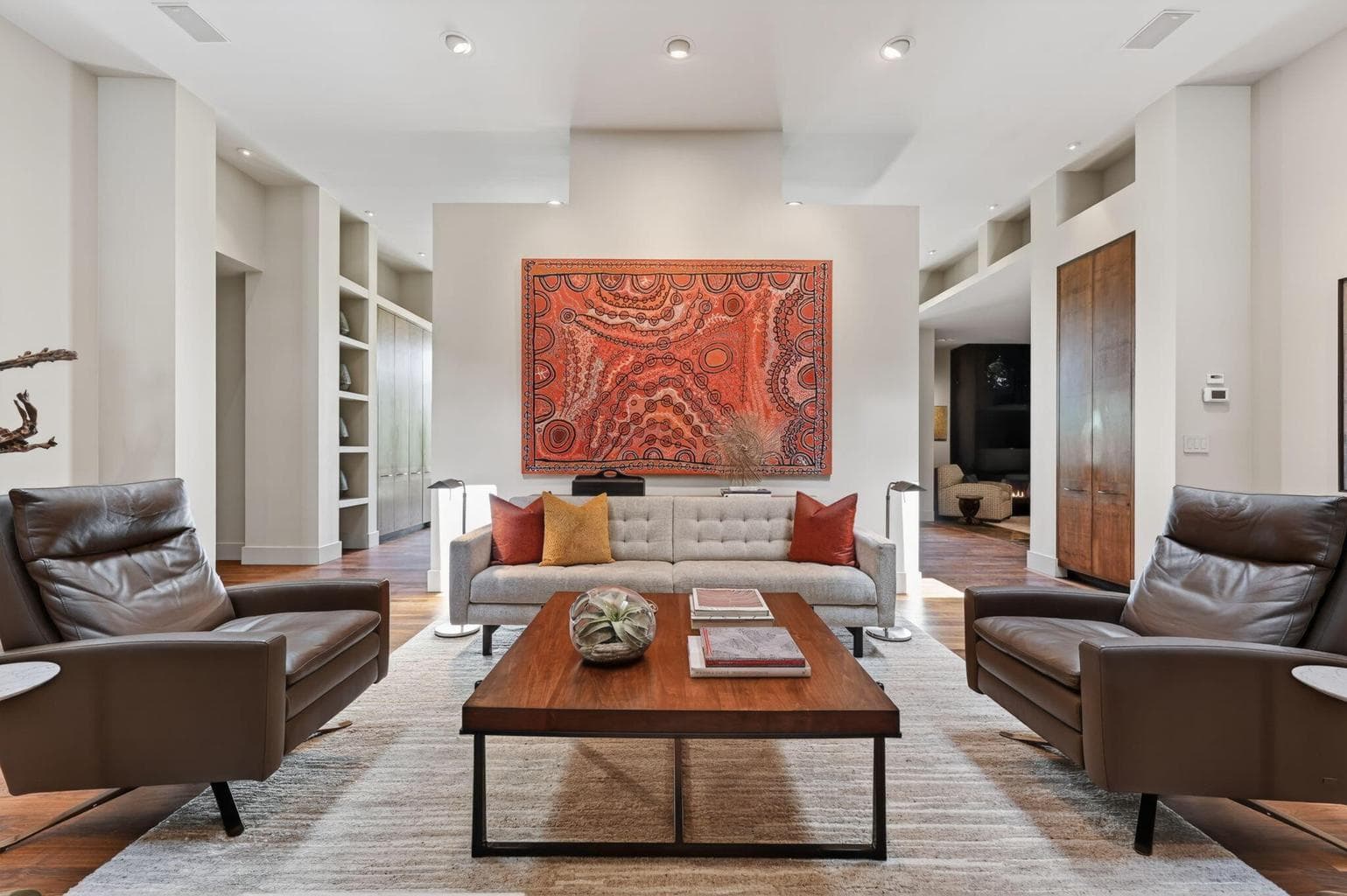 Main Living Area - featuring architecturally designed shelving