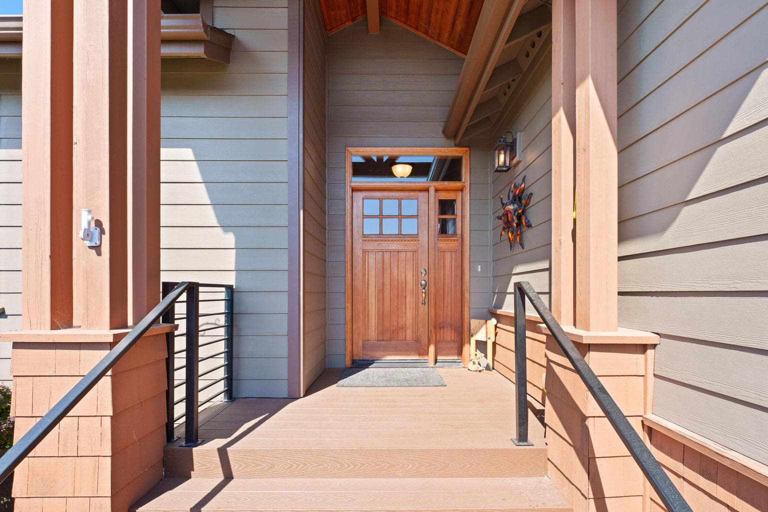 Covered front porch.