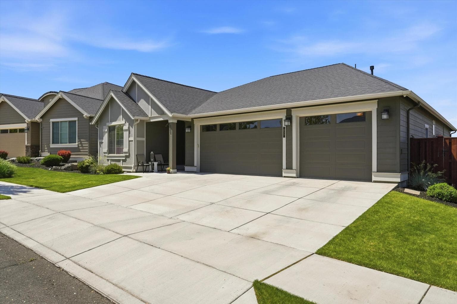 3-car garage