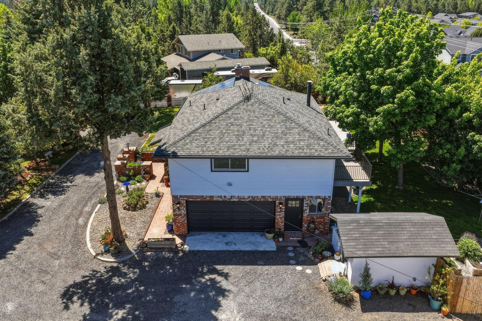 2-Car Garage & Storage Shed