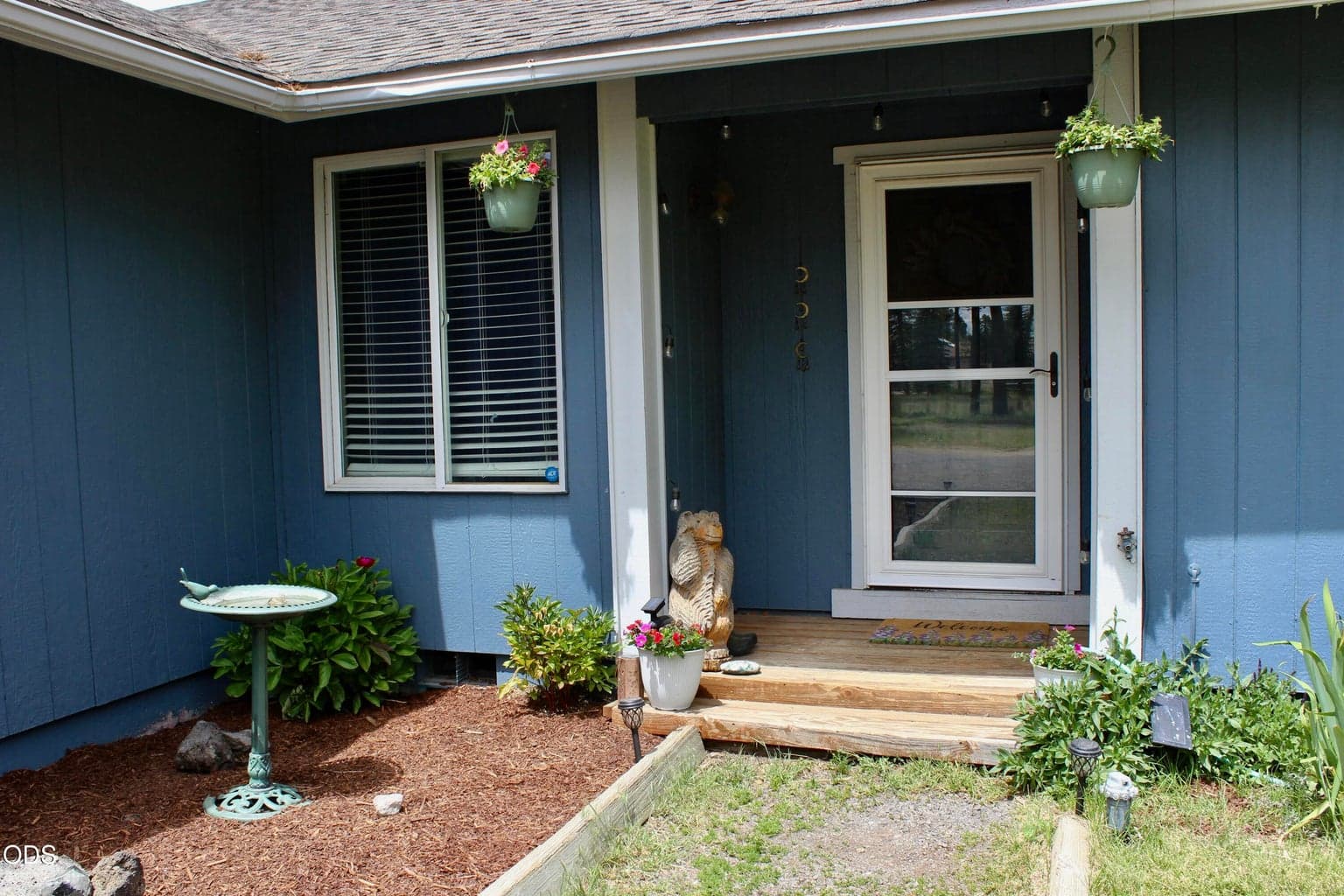 Closer shot of front entry
