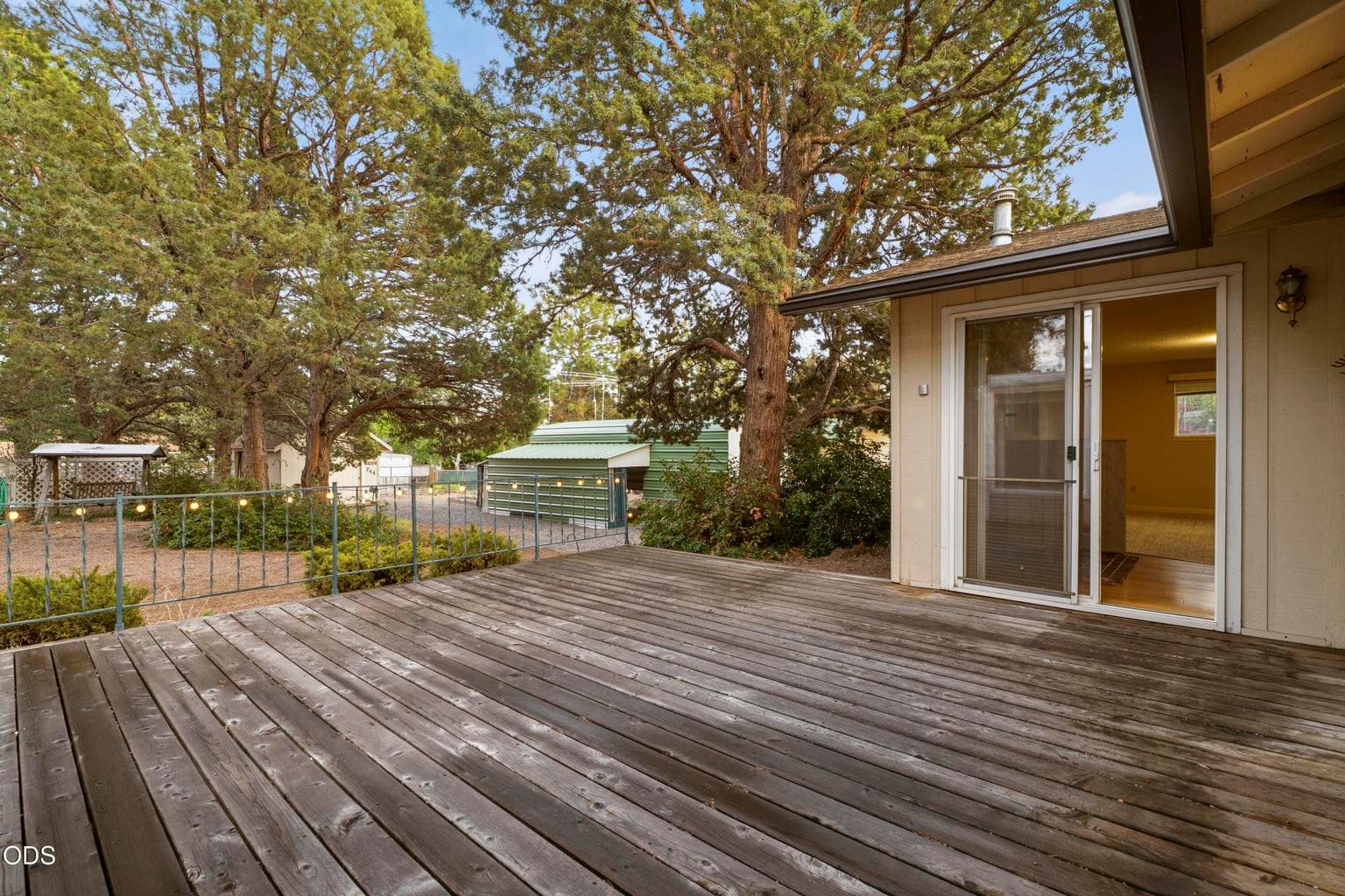 Rear deck, overlooking the huge backyard - great for gatherings and BBQs