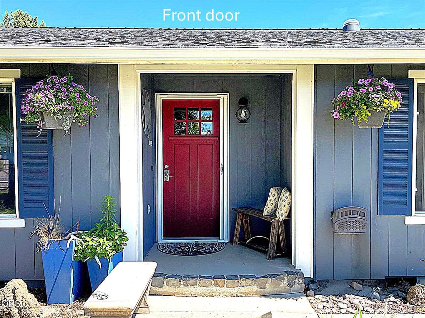 Covered front door