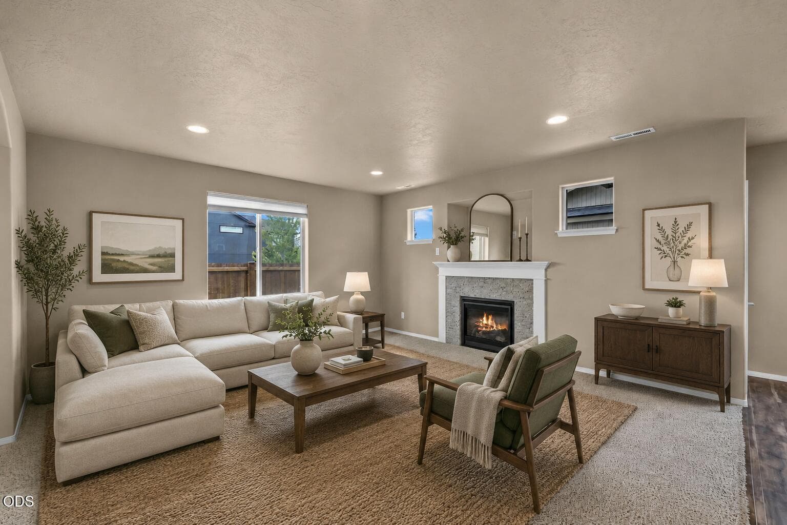 Virtually Staged, Living room