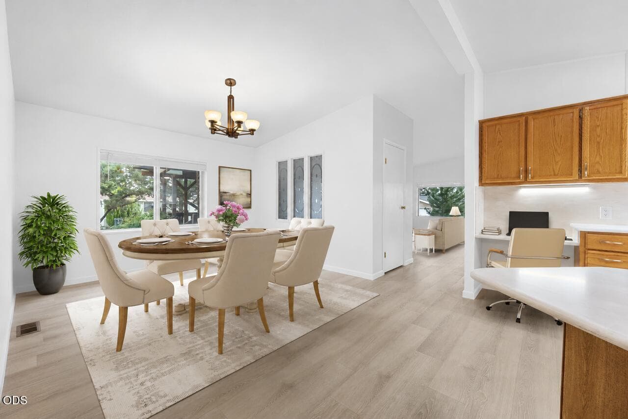 New flooring & paint Virtually staged