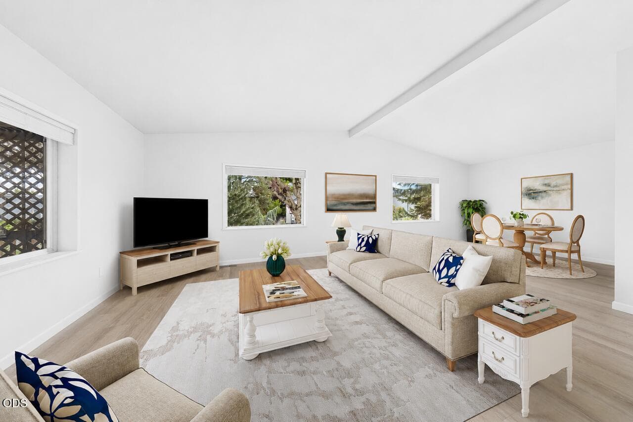 New Interior paint & flooring virtually Staged