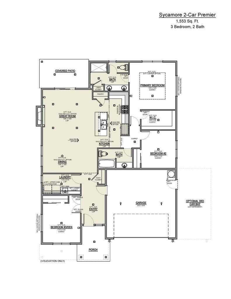 Actual home will have wood stain cabinets