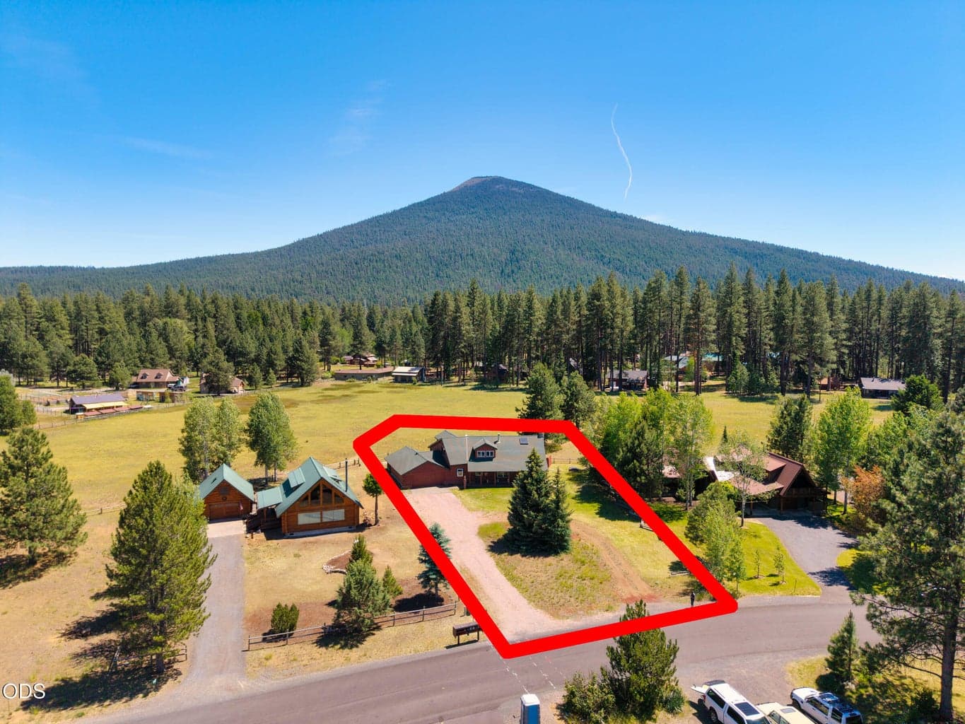 .49 acre lot backs up to meadow